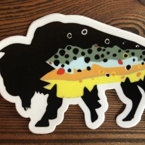 Buffalo Brown Trout Sticker